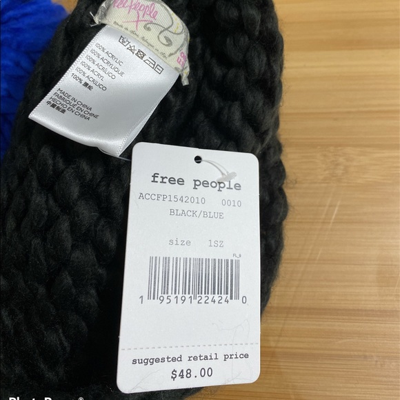 Free People Cozy Up Color Block Pom Beanie - Picture 4 of 4